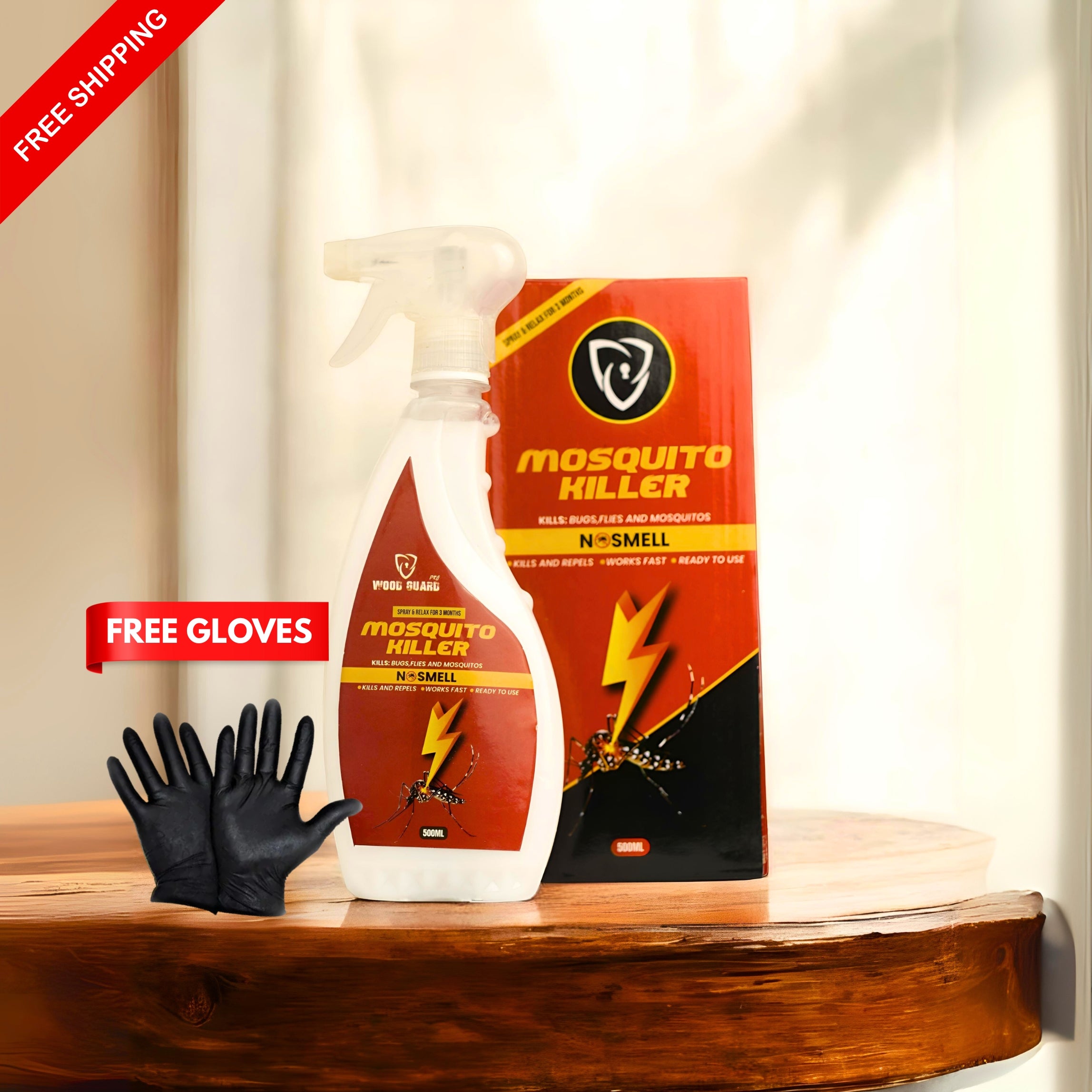 No Smell Mosquito Killer (1 Spray = 3 Months Full Protection)(Free Gloves+Shipping)