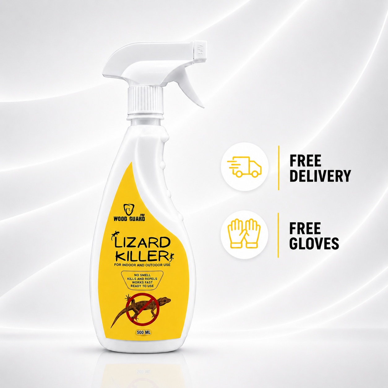 No Smell Lizard Killer Spray (Free Gloves)