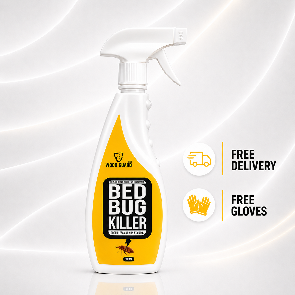 No Smell BedBug killer (Free Gloves+Shipping)