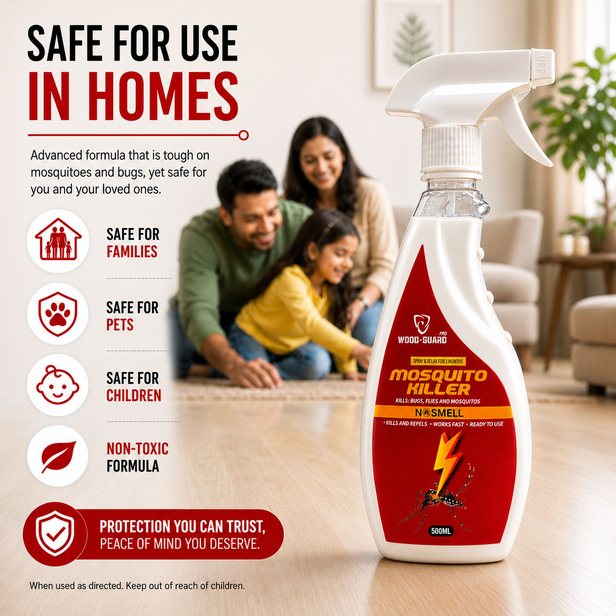 No Smell Mosquito Killer (1 Spray = 3 Months Full Protection)(Free Gloves+Shipping)