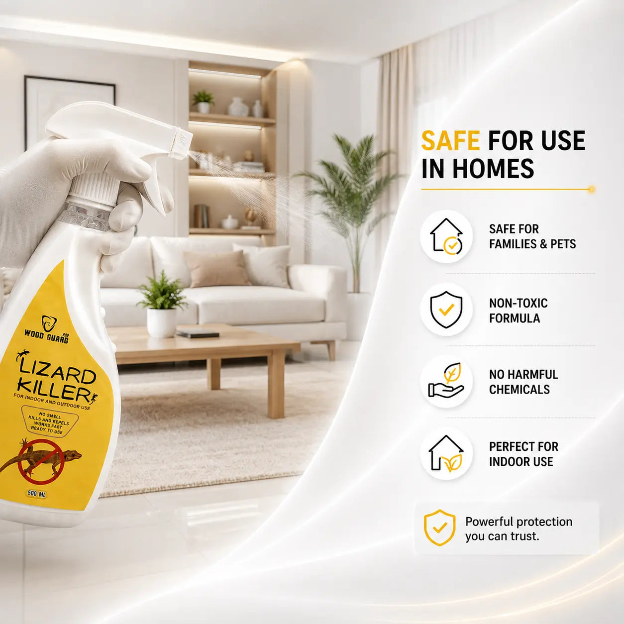 No Smell Lizard Killer Spray (Free Gloves)