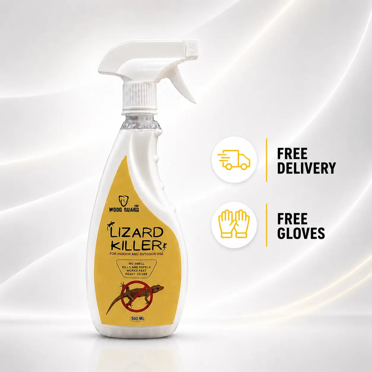 No Smell Lizard Killer Spray (Free Gloves)