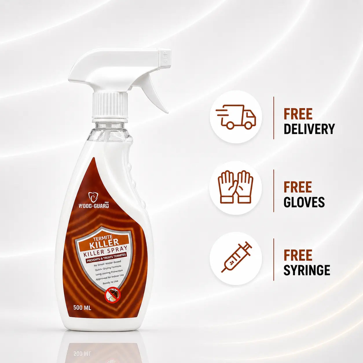 No Smell Termite killer (Free Gloves and syringe)